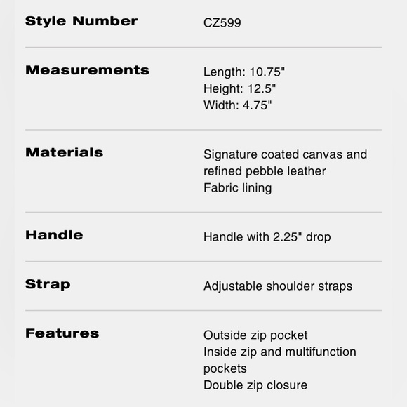 Coach Court Backpack - Picture 14 of 15